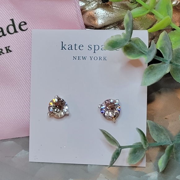 Kate Spade Rise & Shine Rose Patina Stud Earrings